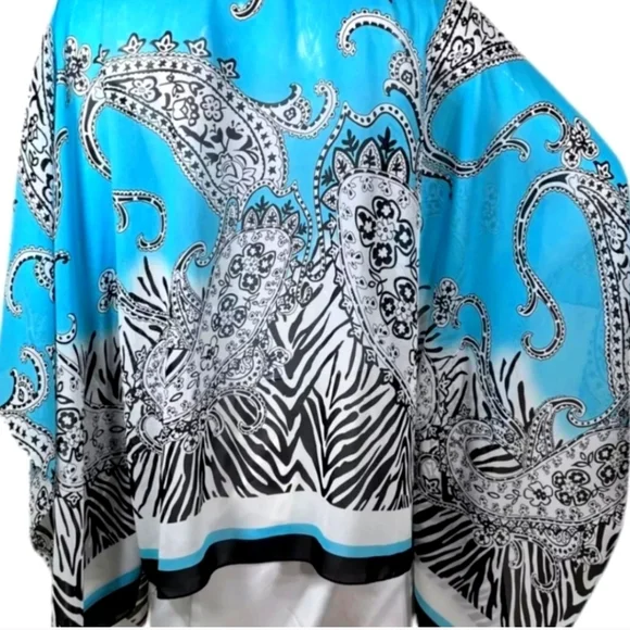 SOLD (Elsewhere) Soft Surroundings Persian Poncho - Picture 4 of 6